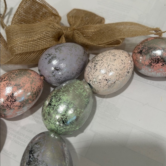 Colorful Easter Egg Garland with Bows - Picture 7 of 12